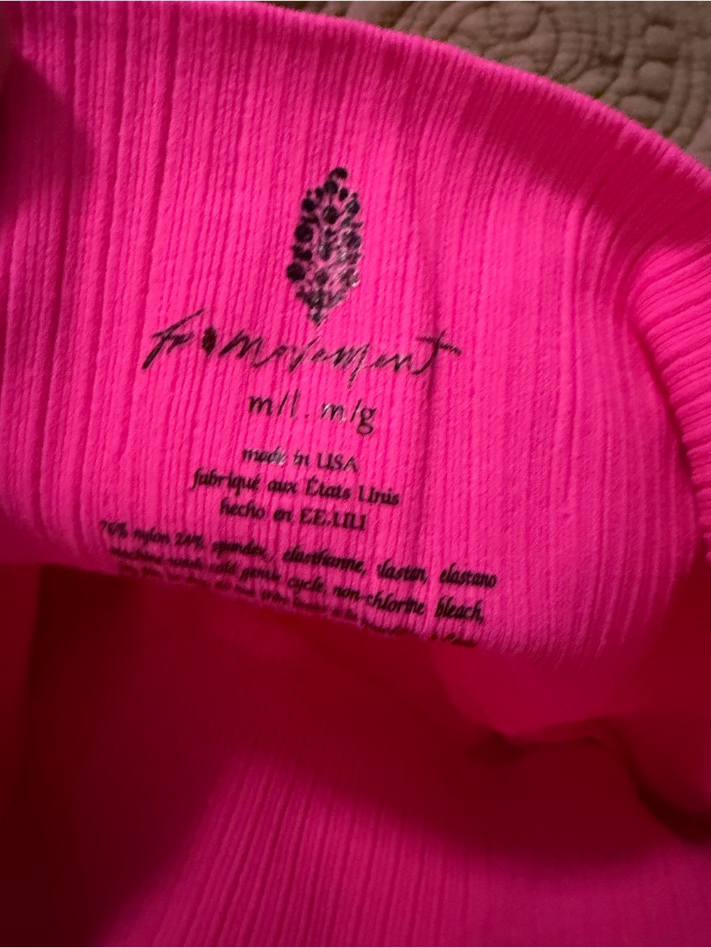 High-Waist Active Leggings - Hot Pink - Picture 5 of 5